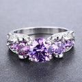 Silver Amethyst Vintage Ring