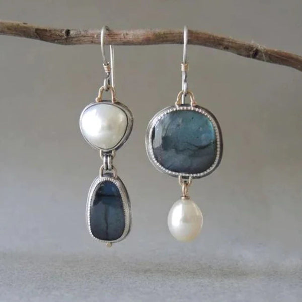 Blue Pearl Earrings