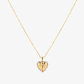 Butterfly Heart Necklace | Gold