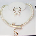 Elegant Natural Pearl Necklace Set