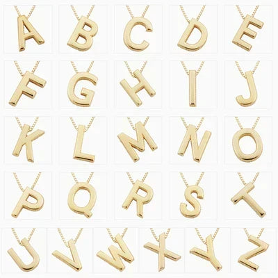 Love Letter Initial Necklace | Gold