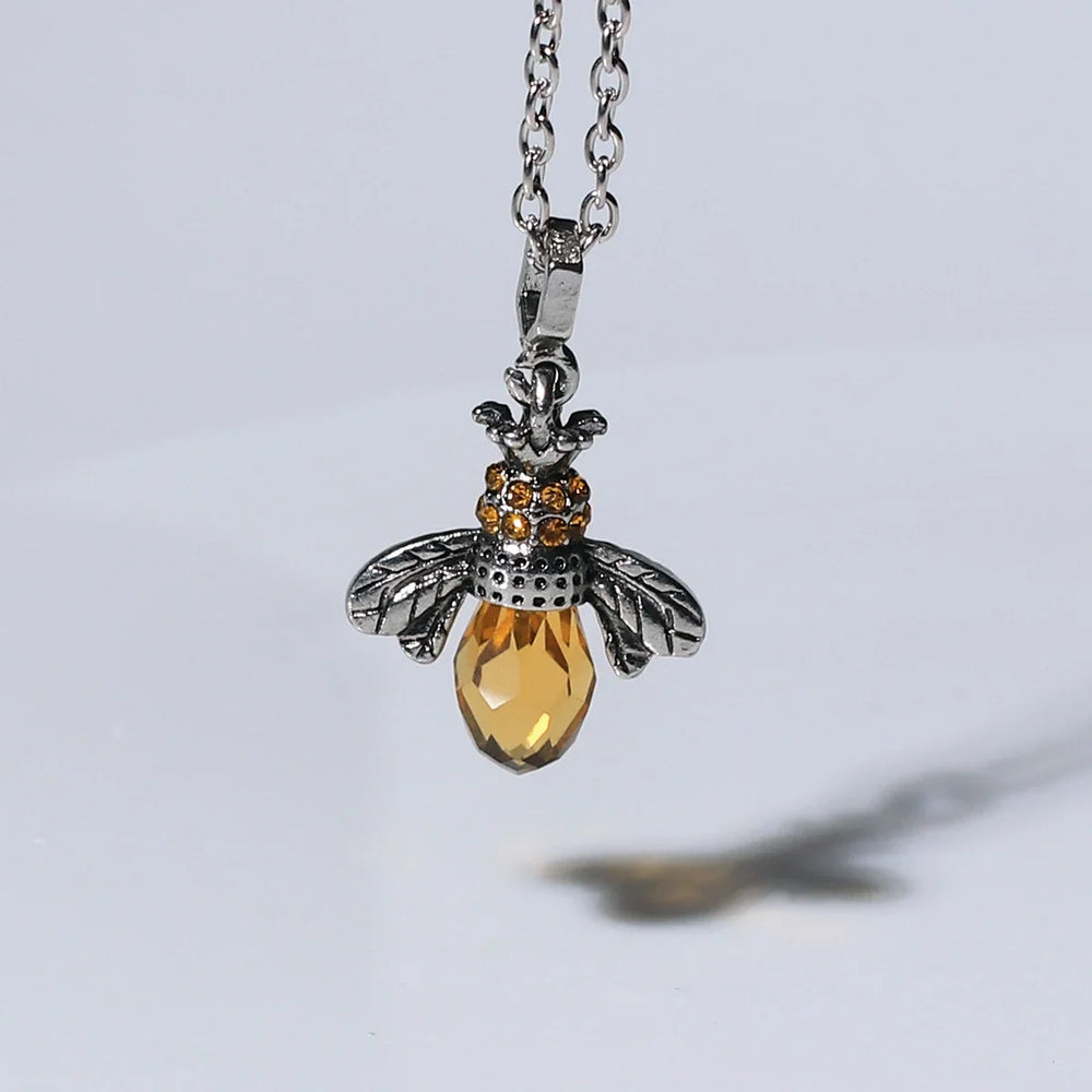 Vintage Bee Necklace & Earrings Set