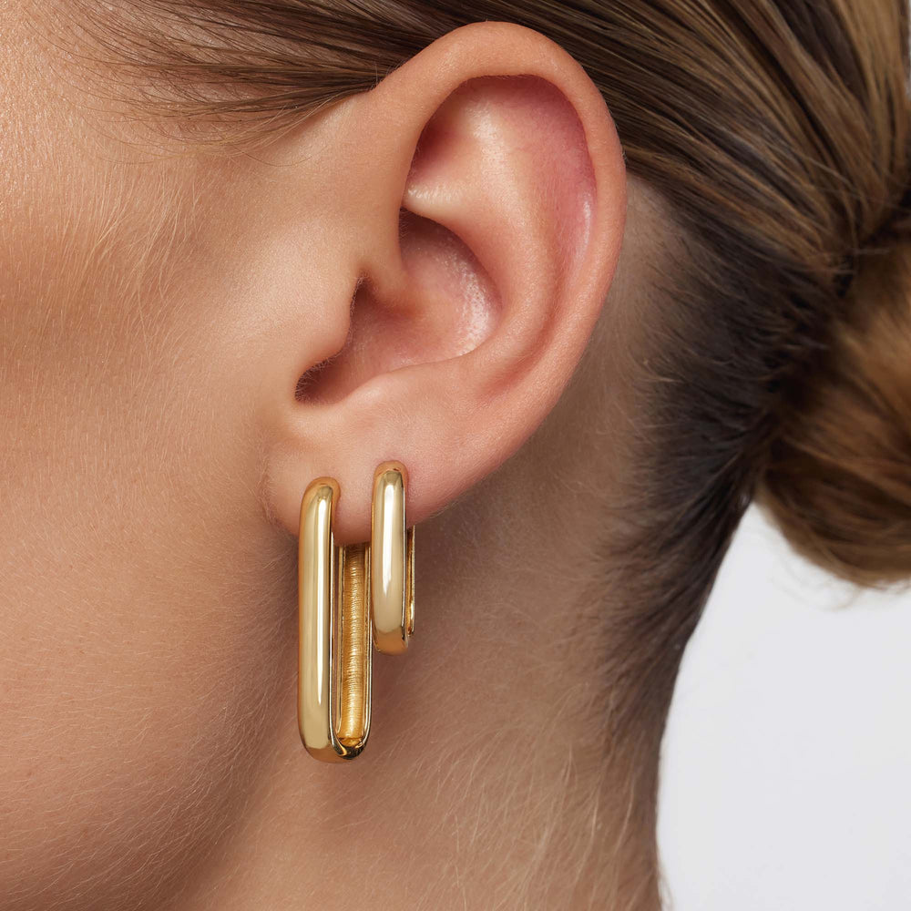 Small Icon Hoops | Gold