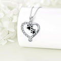Heart-shaped Pendant Paw Necklace